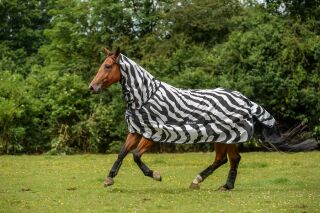 Bucas Fliegendecke Zebra mit Halsteil - 145 cm