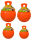 Jolly Ball Spielball für Hunde orange