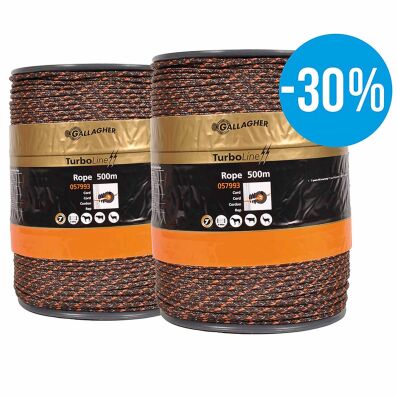 Gallagher Duopack TurboLine Cord 2x500m Terra