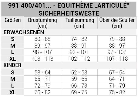 EQUITHÈME „Articulé" Sicherheitsweste