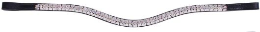 QHP Stirnband Dandelion mit silberfarbigen Strass-Steinen, Cob